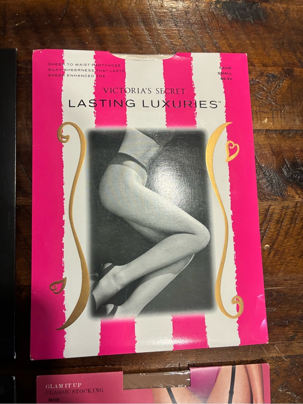 6 Victoria’s Secret stockings thigh high, etc Small A plus bonus NOS